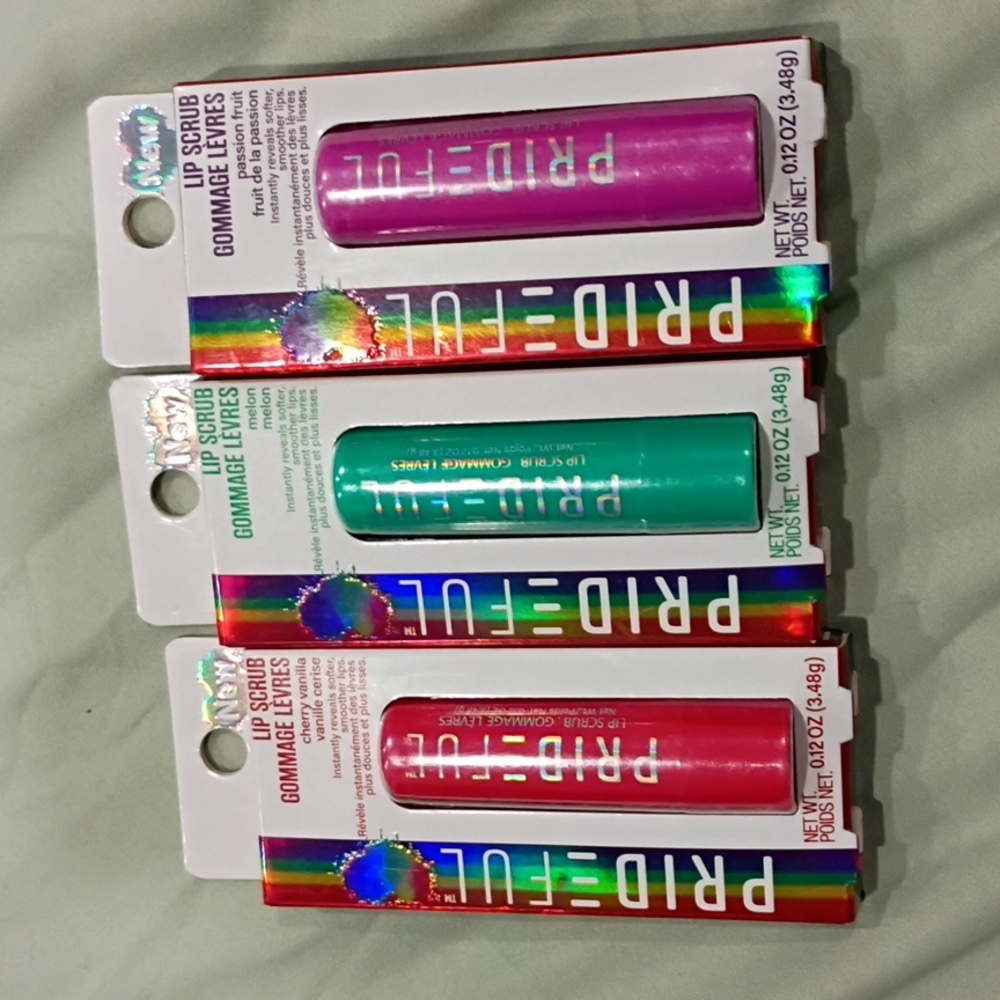 Lip Scrub Set - Cherry Vanilla, Melon, Passion Fruit